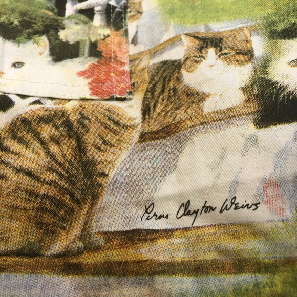 Vintage Cat Apron Safdie & Co cotton , 2 front pockets, pets at home collection - Picture 4 of 14